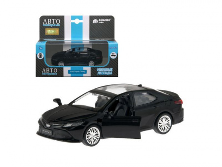 Фото Машина "АВТОПАНОРАМА" Toyota Camry, черный, 1/43, откр. двери, инерция, в/к 17,5*12,5*6,5 см | Инномарт