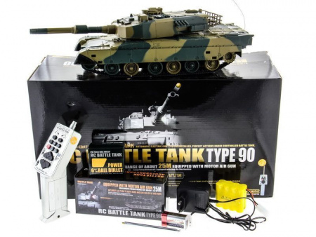 Фото Р/У танк Heng Long 1/24 TYPE 90, стреляет шариками, RTR | Инномарт