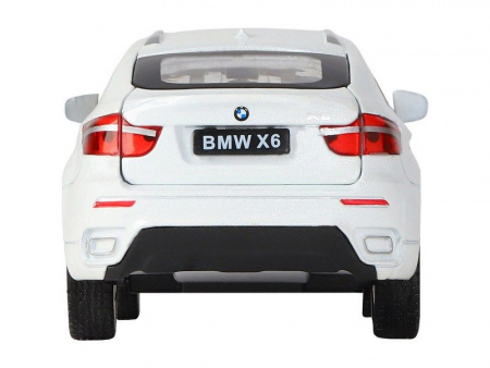 Фото Машина "АВТОПАНОРАМА" BMW X6, белый, 1/32 , свет, звук, инерция, в/к 17,5*13,5*9 см | Инномарт