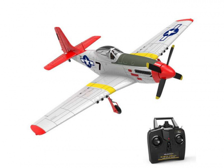 Фото Радиоуправляемый самолет Volantex RC P51D 750мм Brushless 2.4G 4ch LiPo RTF with Gyro | Инномарт