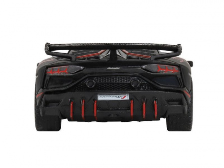 Фото Машина "АВТОПАНОРАМА" Lamborghini SVJ, 1/32, черный матовый, свет, звук, в/к 17,5*12,5*6,5 см | Инномарт