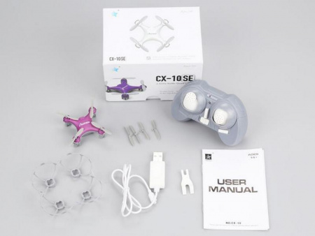 Фото Р/У квадрокоптер Cheerson CX-10SE Mini RTF 2.4G (розовый) | Инномарт