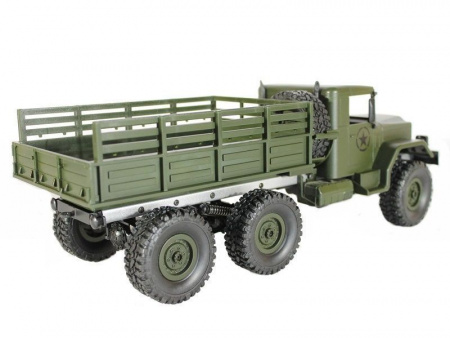 Фото Радиоуправляемая машина MN MODEL военный грузовик (зеленый) 6WD 2.4G 1/16 RTR | Инномарт
