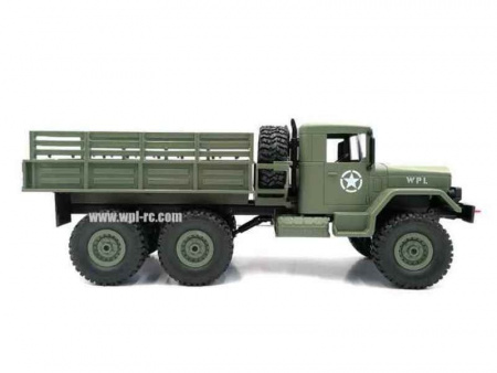 Фото Радиоуправляемая машина WPL военный грузовик (зеленый) 6WD 2.4G 1/16 KIT | Инномарт