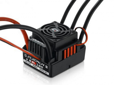Фото Бесколлекторный бессенсорный регулятор Hobbywing QuicRun-WP-8BL150-V2-CTP (150A-1080A, 1/8) | Инномарт
