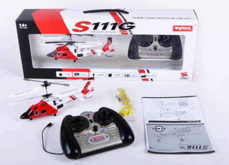 Фото Р/У вертолет Syma S111G Gyro IR RTF | Инномарт
