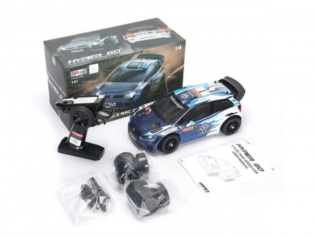 Фото Радиоуправляемая машина для дрифта MJX 14303 Volkswagen Polo R WRC Brushless 4WD 2.4G LED 1/14 RTR | Инномарт