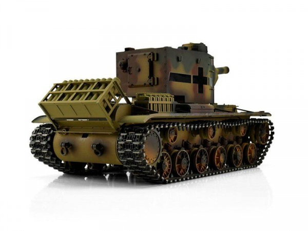 Радиоуправляемый танк Torro KV-2 1/16 ВВ-пушка, дым, зеленый V3.0 2.4G RTR | Инномарт