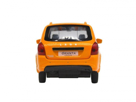 Фото Машина "АВТОПАНОРАМА" LADA GRANTA CROSS,оранж, 1/24, свет, звук, инерция, в/к 24,5*12,5*10,5 см | Инномарт