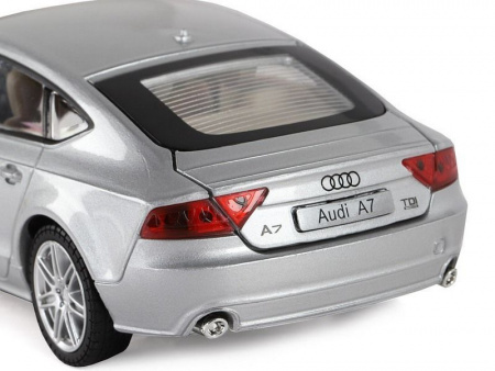 Фото Машина "АВТОПАНОРАМА" Audi A7, серебряный, 1/24, свет, звук, в/к 24,5*12,5*10,5 см | Инномарт