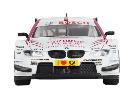 Фото Машина "АВТОПАНОРАМА" BMW M3 DTM, белый-розовый, 1/32, свет, звук, инерция, в/к 17,5*13,5*9 см | Инномарт