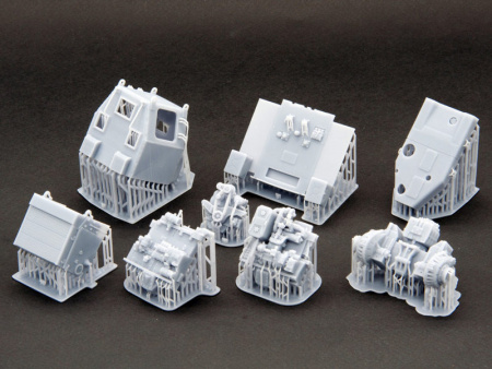 Фото Сборная модель Red Iron Models Бульдозер "Т-130 РХБЗ", 1/43 | Инномарт