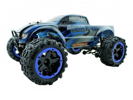 Фото Радиоуправляемый монстр Remo Hobby Dinosaurs Master TWINS MOTOR UPGRADE (синий) 4WD 2.4G 1/8 RTR | Инномарт