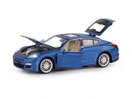 Фото Машина "АВТОПАНОРАМА" Porsche Panamera S, синий, 1/24, свет, звук, в/к 24,5*12,5*10,5 см | Инномарт