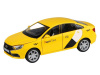 Машина "АВТОПАНОРАМА" Яндекс.Такси LADA VESTA, желтый, 1/24, в/к 24,5*12,5*10,5 см