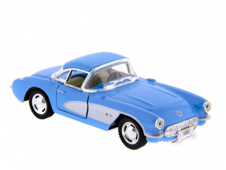 Фото Машина Kinsmart "Chevrolet Corvette 1957" инерция (1/12шт.) 1:34 б/к | Инномарт