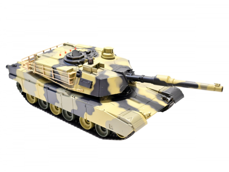 Фото Радиоуправляемый танк Heng Long HL3816-01 1/24 Battle M1A1 ABRAMS, стреляет шариками, RTR | Инномарт