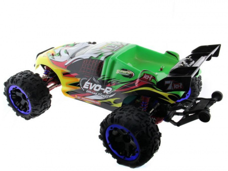 Фото Радиоуправляемая трагги Remo Hobby EVO-R Brushless UPGRADE (зеленая) 4WD 2.4G 1/8 RTR | Инномарт