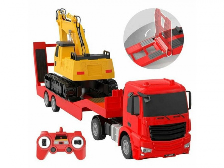 Фото Радиоуправляемый тягач с тралом Double Eagle Mercedes-Benz Aroсs 1/26 2.4G RTR | Инномарт