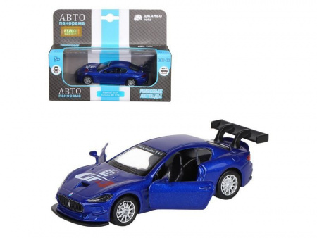 Фото Машина "АВТОПАНОРАМА" Maserati Gran Turismo MC GT4, синий, 1/43, инерция, в/к 17,5*12,5*6,5 см | Инномарт
