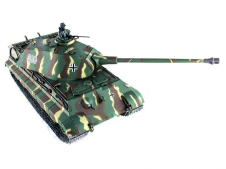 Фото Радиоуправляемый танк Heng Long King Tiger (башня Porsche) Professional V6.0 2.4G 1/16 RTR | Инномарт