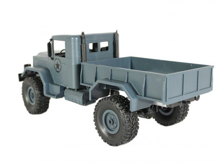 Фото Радиоуправляемая машина MN MODEL военный грузовик (серый) 4WD 2.4G 1/16 RTR | Инномарт