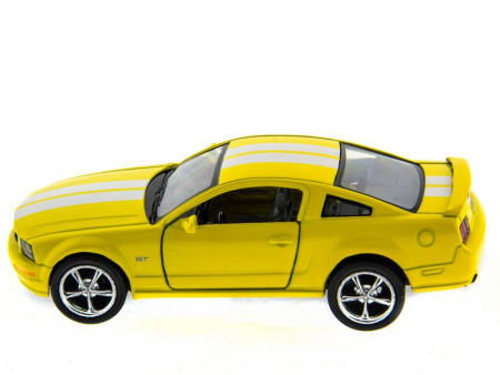 Фото Машина Kinsmart 1:38 Ford Mustang GT с полосками инерция (1/12шт.) б/к | Инномарт