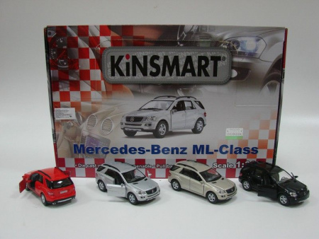 Фото Машина Kinsmart "MERCEDES-BENZ ML" инерция (1/12шт.) 1:36 б/к | Инномарт