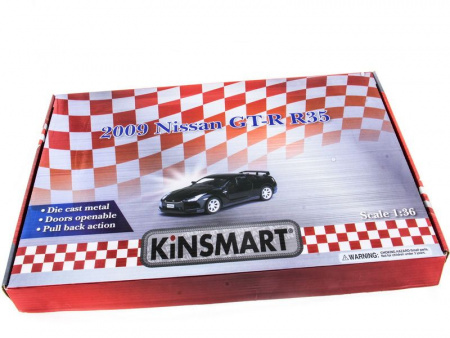 Фото Машина Kinsmart 1:36 Nissan GT-R R35 инерция (1/12шт.) б/к | Инномарт