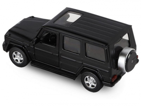 Фото Машина "АВТОПАНОРАМА" Mercedes-Benz G350d, черный, 1/42, инерция, откр. двери, в/к 17,5*12,5*6,5 см | Инномарт