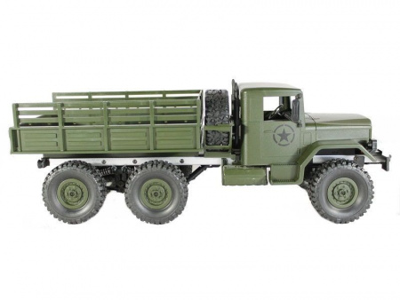 Фото Радиоуправляемая машина MN MODEL военный грузовик (зеленый) 6WD 2.4G 1/16 RTR | Инномарт