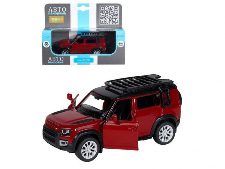 Фото Машина "АВТОПАНОРАМА" 2020 Land Rover Defender 110, 1/43, красный, в/к 17,5*12,5*6,5 см | Инномарт