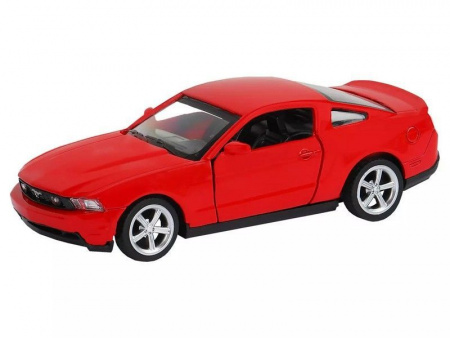 Фото Машина "АВТОПАНОРАМА" Ford Mustang GT, красный, 1/43, инерция, откр. двери, в/к 17,5*12,5*6,5 см | Инномарт