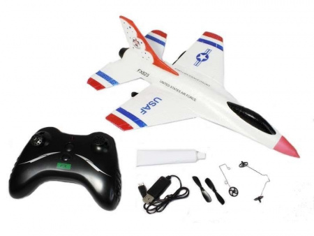 Фото Р/У самолет CTF F16 Thunderbirds FX-823 290мм 2.4G EPP Gyro RTF (с гироскопом) | Инномарт