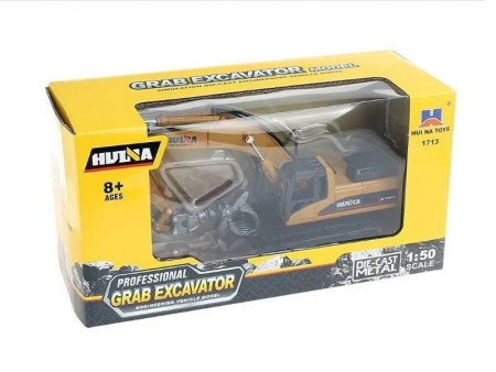 Фото Металлический экскаватор с грейфером HUI NA TOYS 1/50 | Инномарт