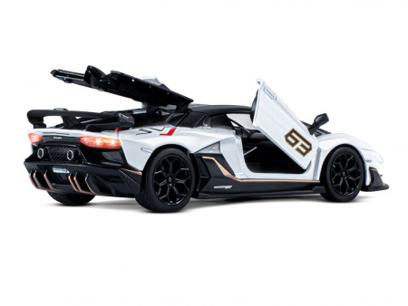 Фото Машина "АВТОПАНОРАМА" Lamborghini SVJ, 1/24, белый, свет, звук, в/к 24,5х12,5х10,5 см | Инномарт