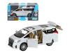 Фото Машина "АВТОПАНОРАМА" Toyota Alphard, белый, 1/29, свет, звук, инерция, в/к 20*10*11 см | Инномарт