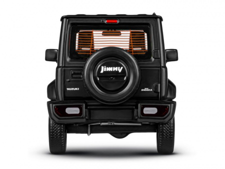 Фото Машина "АВТОПАНОРАМА" Suzuki Jimny, 1/18, черный, свет, звук, в/к 24,5х12,5х10,5 см | Инномарт
