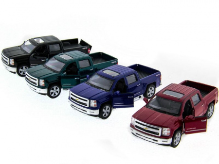 Фото Машина Kinsmart 1:46 Chevrolet Silverado инерция (1/12шт.) б/к | Инномарт
