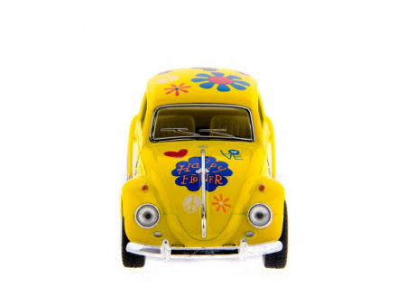 Фото Машина Kinsmart 1967 Volkswagen Classical Beetle with printing инерция (1/12шт.) 1:32 б/к | Инномарт