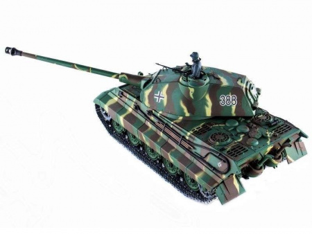 Фото Радиоуправляемый танк Heng Long King Tiger (башня Porsche) Professional V6.0 2.4G 1/16 RTR | Инномарт