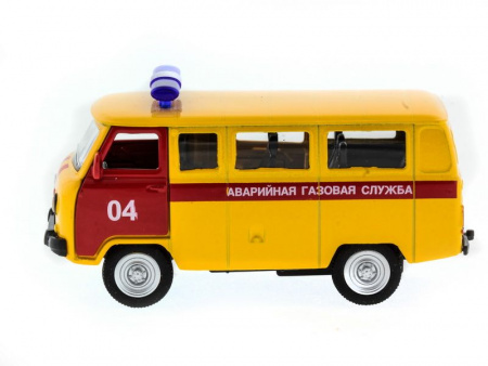 Фото Машина "АВТОПАНОРАМА" инерц. УАЗ (аварийная) 1/50, в/к 12*7*5,5 см | Инномарт