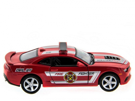 Фото Машина Kinsmart 1:38 Chevrolet Camaro 2014 (Police/Fire) инерция (1/12шт.) б/к | Инномарт