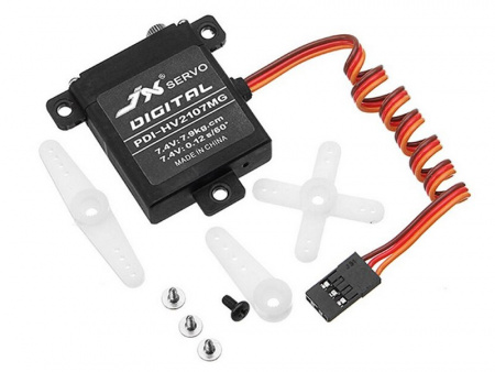 Фото Сервомашинка цифровая JX Servo PDI-HV2107MG (21г/7.9/0.12/7.4V) Mini | Инномарт