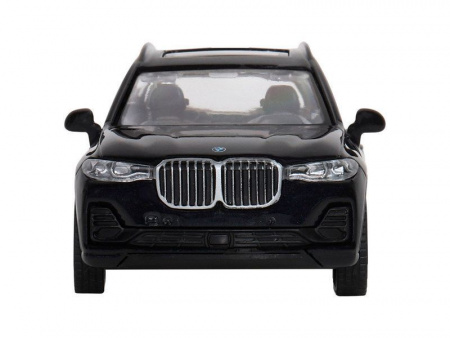 Фото Машина "АВТОПАНОРАМА" BMW X7, 1/44,, черный, инерция, откр. двери, в/к 17,5*12,5*6,5 см | Инномарт