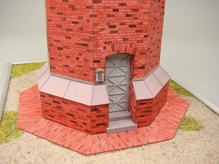 Фото Сборная картонная модель Shipyard маяк Rotes Kliff Lighthouse (№60), 1/87 | Инномарт