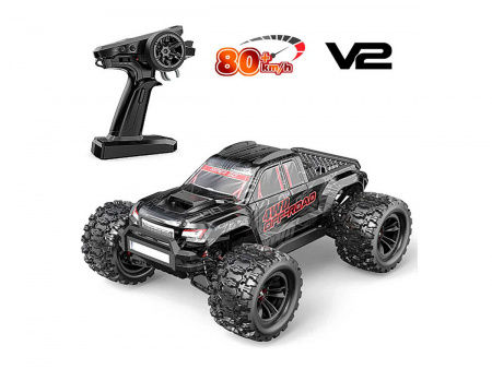 Фото Радиоуправляемый монстр MJX Hyper Go 10208 V2 (черный) Brushless 4WD 2.4G LED 1/10, без ЗУ и акб | Инномарт