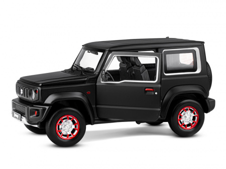 Фото Машина "АВТОПАНОРАМА" Suzuki Jimny, 1/18, черный, свет, звук, в/к 24,5х12,5х10,5 см | Инномарт