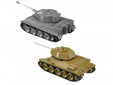 Фото Радиоуправляемый танковый бой Torro Т34/85 и Tiger 1 1/30, RTR | Инномарт