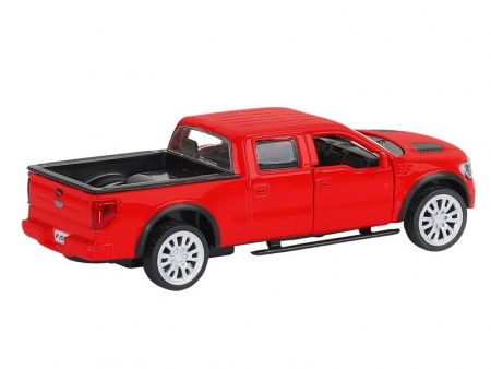 Фото Машина "АВТОПАНОРАМА" Ford F-150 SVT Raptor-2, красный, 1/52, инерция, в/к 17,5*12,5*6,5 см | Инномарт